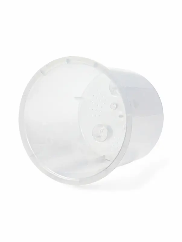 Кашпо со вставкой 2,5 л d15,7 см h15,6см  Кашпо со вставкой 2,5 л d15,7 см h15,6см "Genius" пластик прозрачный