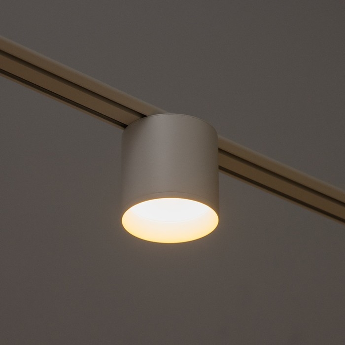 Светильник трековый SLIM Светильник трековый SLIM "Цилинр" LED 12Вт 3000K-6000К 48V CRI90 белый 8х8х7,5см