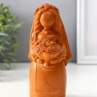 Фигура «Берегиня невеста», 14×6.5×7 см, красная глина