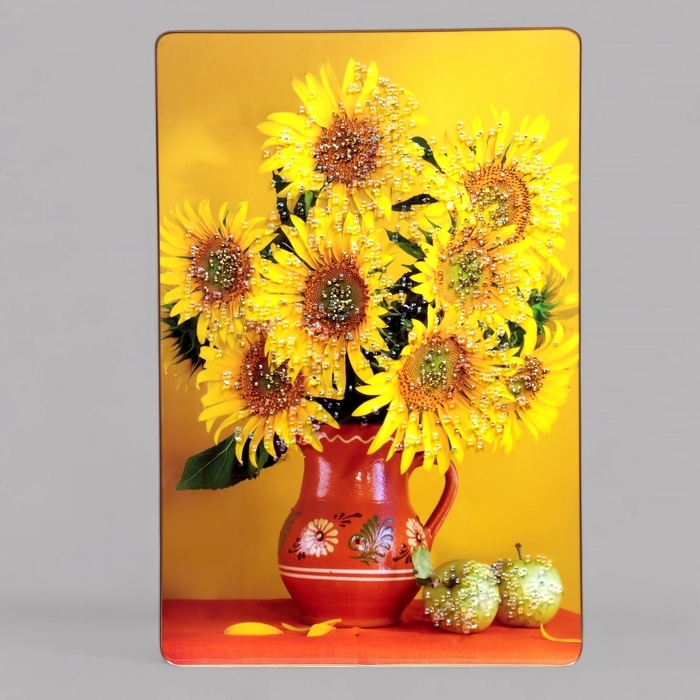 Картина акрил  Картина акрил "Подсолнухи в вазе" 60х39,5 см