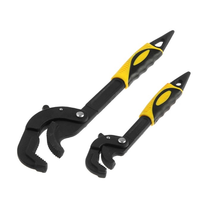 Ключи самозажимные ТУНДРА, 45 сталь, раскрытие 14 - 27 мм, 30 - 63 мм, 265 и 380 мм, 2 шт. Ключи самозажимные ТУНДРА, 45 сталь, раскрытие 14 - 27 мм, 30 - 63 мм, 265 и 380 мм, 2 шт.