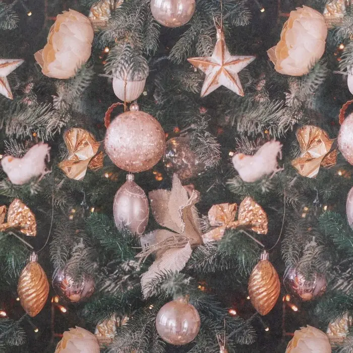 Бумага упаковочная крафтовая &laquo;Торжество у ёлки&raquo;, 50 х 70 см