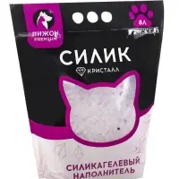 Наполнитель силикагелевый &laquo;Пижон Premium Crystal&raquo;, колотый, 4 л