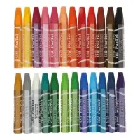 Пастель масляная 24 цвета, в бумажном держателе, в картонной коробке