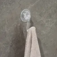 Держатель - крючок самоклеящийся Доляна Elemental, 11&times;6.5&times;6.5 см, прозрачный