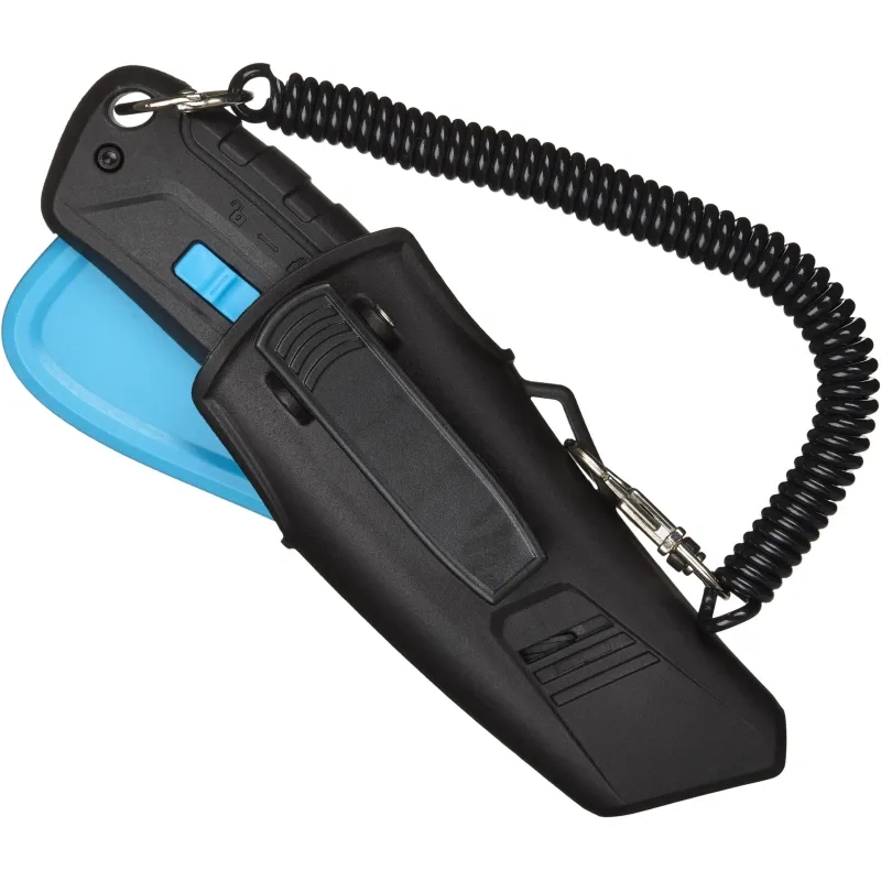 Нож безопасный Topfort 19мм трапец.+ кобура, пластик