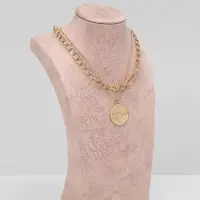 Бюст для украшений QF, 14.5&times;9&times;24.5, h=24.5 см, розовый