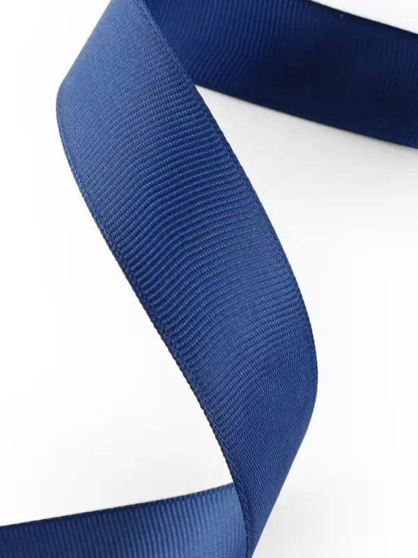 Лента репсовая, 25 мм, 23&plusmn;1 м, тёмно-синяя №38