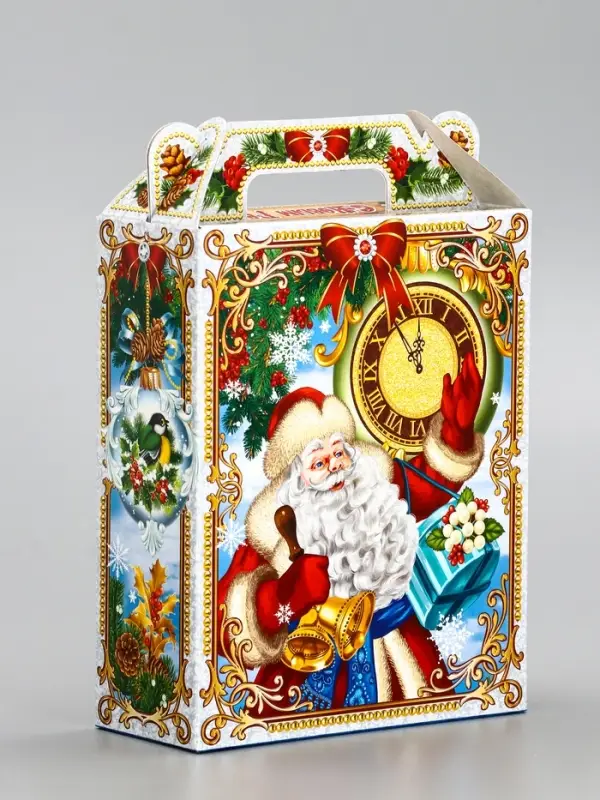 Подарочная коробка новогодняя &laquo;Дети&raquo;, для сладких подарков,14&times;6&times;21 см