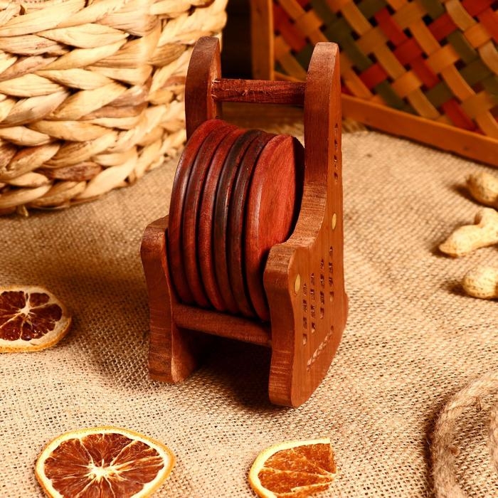 Подставки под горячее  Подставки под горячее "Кресло" (набор 6 штук) 6,5х8х13 см