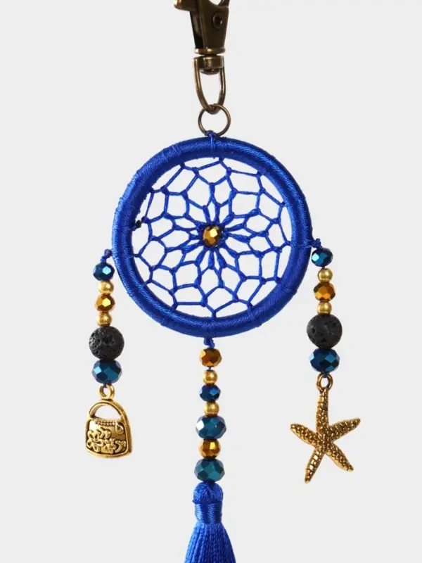 Брелок ловец снов, 17 см, ярко-синий Брелок ловец снов, 17 см, ярко-синий
