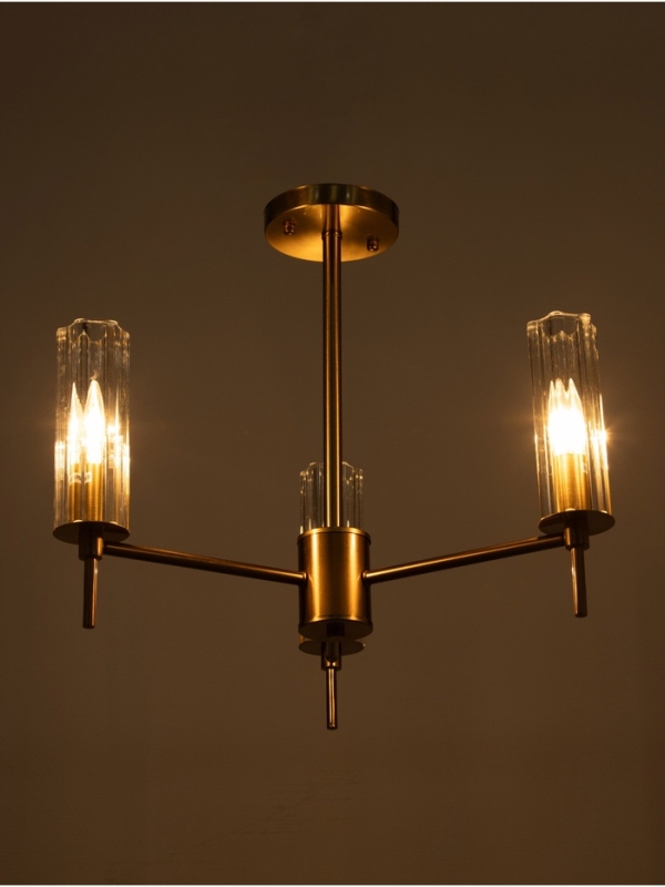 Люстра Люстра "Лондон" 3х40Вт Е27 бронза 51х51х41см