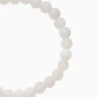 Браслет из бусин &laquo;Кварц&raquo;, d=5.5 см, шар №6, белый