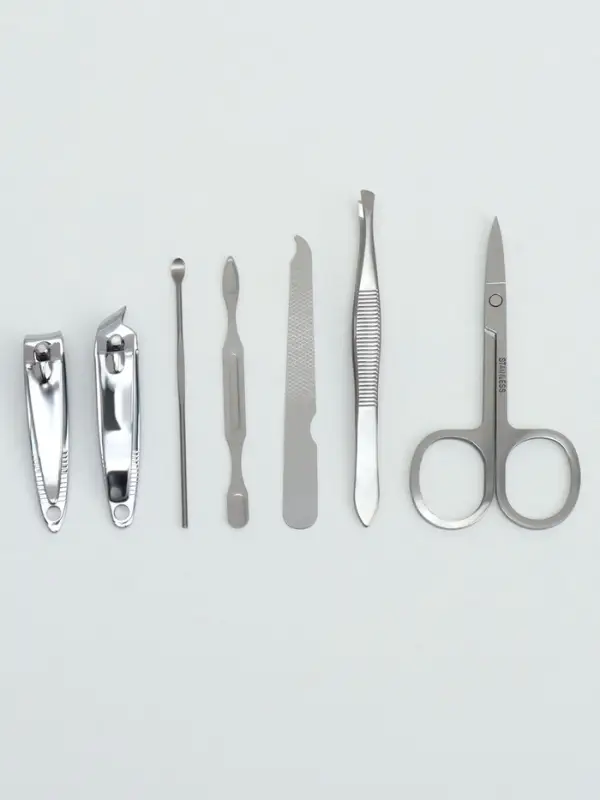 Набор маникюрный &laquo;Цветочная рапсодия&raquo;, 7 предметов, в футляре, разноцветный