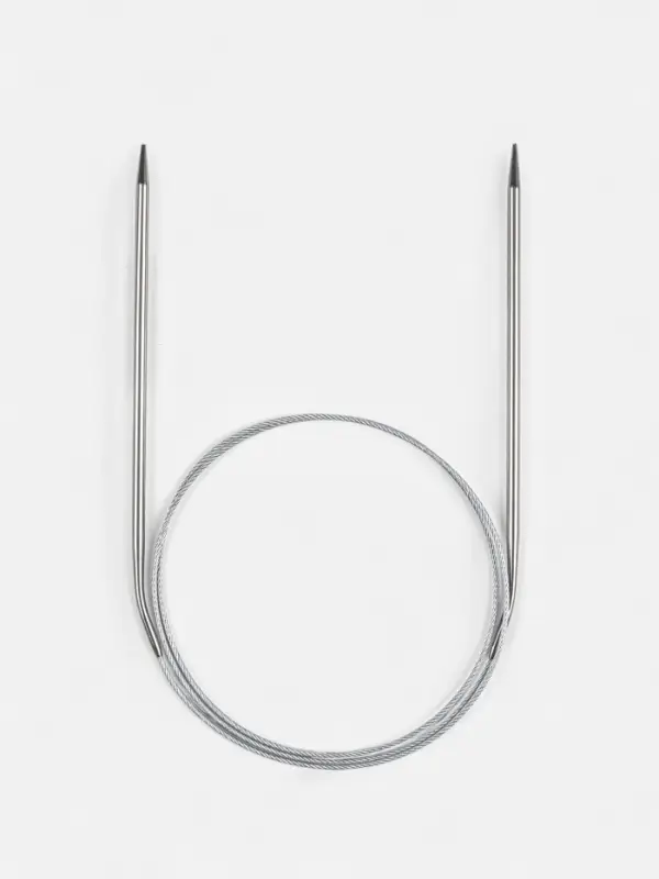 Спицы круговые, для вязания, с металлическим тросом, d=3.5 мм, 14/100 см Спицы круговые, для вязания, с металлическим тросом, d=3.5 мм, 14/100 см