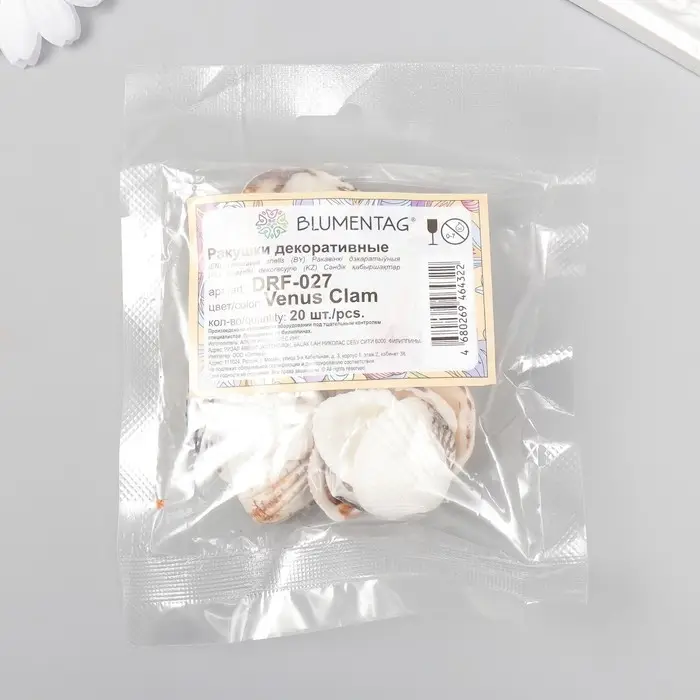 Декоративные ракушки "Venus Clam" 20 шт