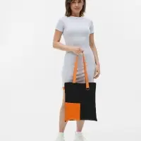 Шопер Onlook, черная с оранжевым