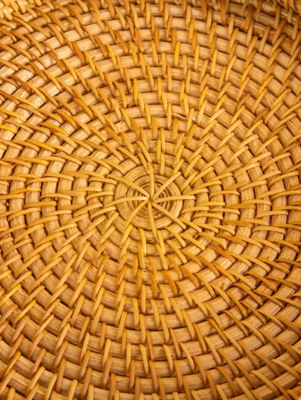 Поднос плетёный 22х22х3 см, ротанг Поднос плетёный 22х22х3 см, ротанг