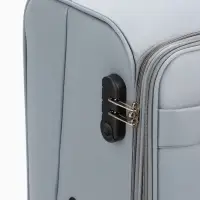 Чемодан на колёсах TEXTURA, кодовый замок, с увеличением, 47&times;30&times;78 см, 28", серый