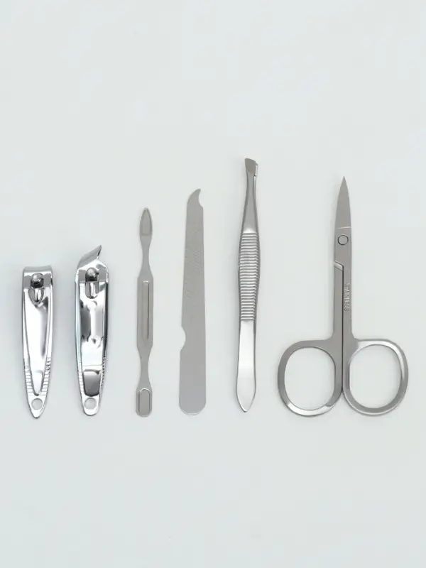 Набор маникюрный &laquo;Пейзаж&raquo;, 6 предметов, в футляре, МИКС