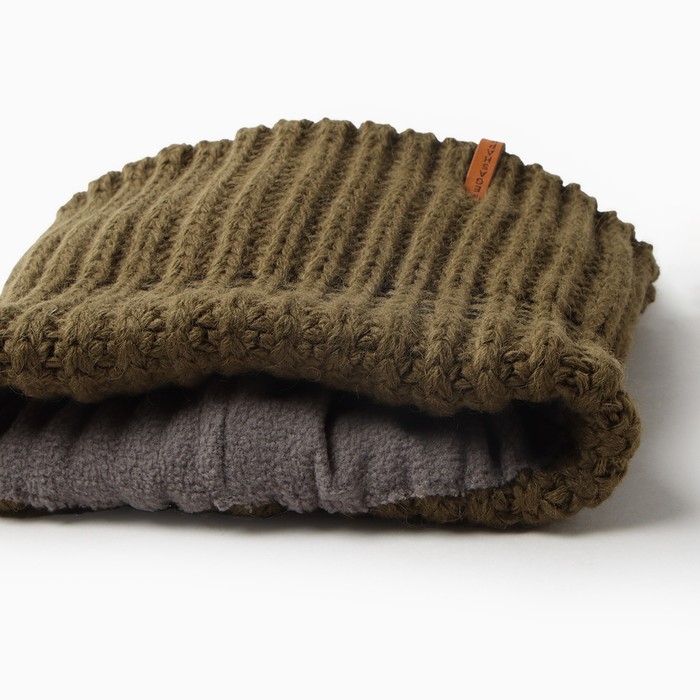 Шапка-шлем детский, цвет хаки, размер 50-52 Шапка-шлем детский, цвет хаки, размер 50-52