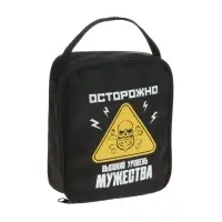 Сумка автомобилиста &laquo;Осторожно!&raquo;, 14&times;6.5&times;17 см, чёрный