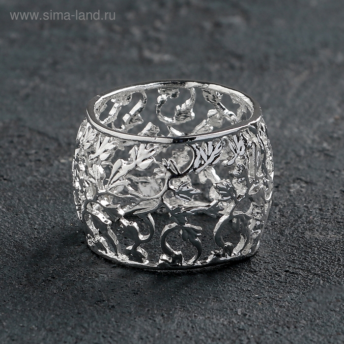 Кольцо для салфеток «Виноград. Серебро», 4×3 см, цвет серебряный