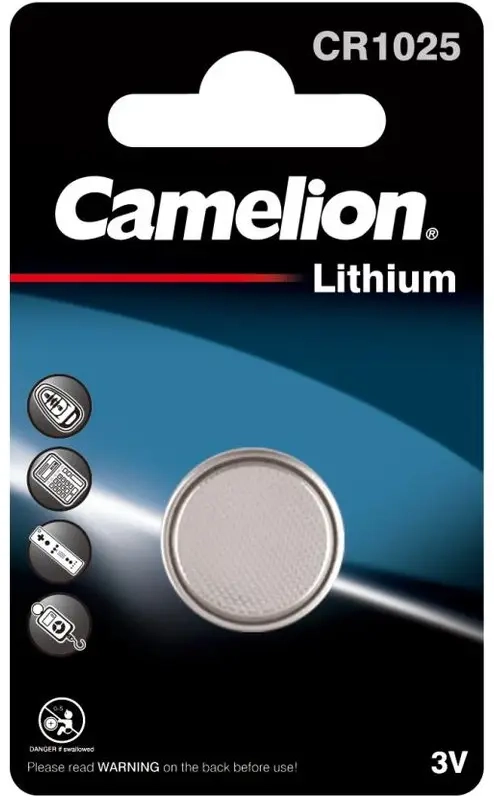 Батарейка Camelion CR1025 BL1 Lithium 3V Батарейка Camelion CR1025 BL1 Lithium 3V