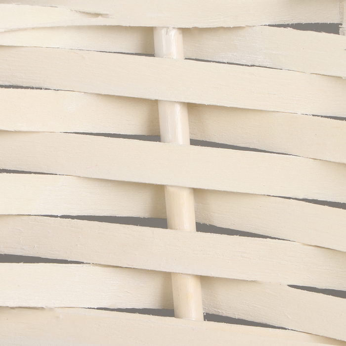 Набор корзин плетеных, 47х39х17/43, 40х32х15/38, 33х25х13/33 см, 3 шт, белый, ива Набор корзин плетеных, 47х39х17/43, 40х32х15/38, 33х25х13/33 см, 3 шт, белый, ива