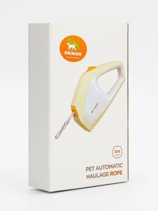 Рулетка - поводок для собак, лента 3 метра, белая/зелёная Рулетка - поводок для собак, лента 3 метра, белая/зелёная