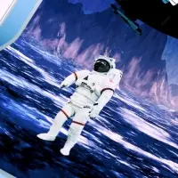 Интерьерная наклейка 3Д TAKE IT EASY &laquo;Космическая&raquo;, 57&times;42 см