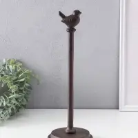 Фигурка чугун, держатель для полотенец бумажных &laquo;Птичка&raquo;, 12&times;12&times;33 см