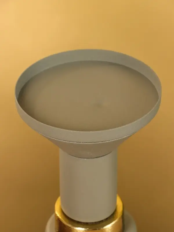 Подсвечник на 1 свечу текстурный «Графитовый», 10.5×10.5×19.5 см