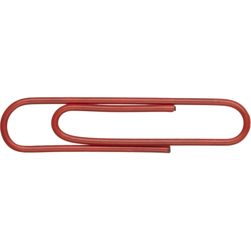 Скрепки Глобус С28-100ППл c полимерн.покрыт,28мм,разноцв,европодв,100 шт/уп