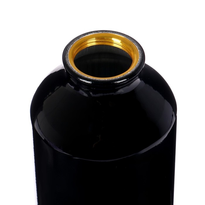 Бутылка для воды, 500 мл,  корпус из алюминия, пластик, черная Бутылка для воды, 500 мл,  корпус из алюминия, пластик, черная