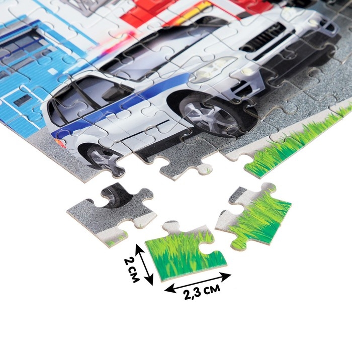 Пазл «Полезные машины», 80 деталей Пазл «Полезные машины», 80 деталей