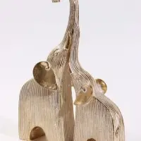 Фигурка &laquo;Золотые слоны&raquo;, набор 2 шт., 24&times;6&times;32 см