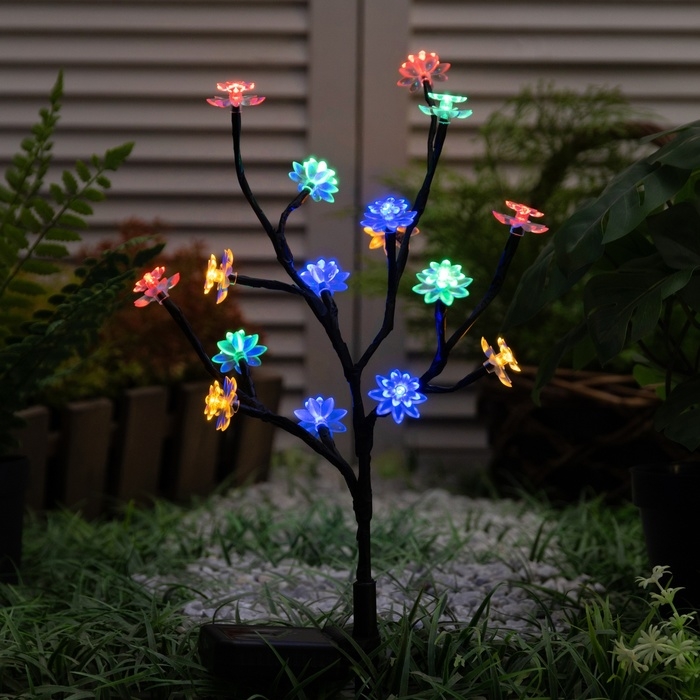 Светильник на солнечной батарее Светильник на солнечной батарее "ЭРА", "Сакура" 32 см, IP44, 16LED, 1реж, МУЛЬТИ