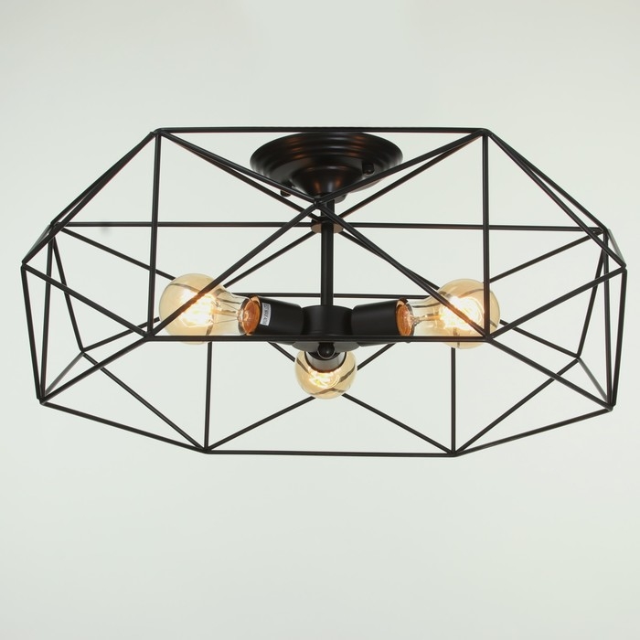 Светильник 2463/3E27 40Вт черный 58х58х22 см BayerLux