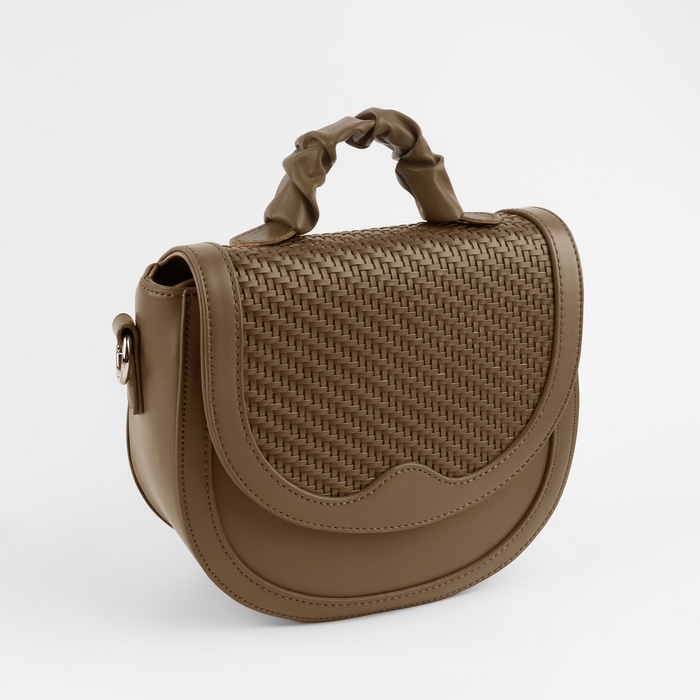 Ручка для сумки, пришивная, 18 × 3,5 см, цвет коричневый Ручка для сумки, пришивная, 18 × 3,5 см, цвет коричневый