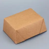 Контейнер одноразовый, коробка пищевая, крафт, для лапши, 900 мл, 15&times;11.5&times;7 см