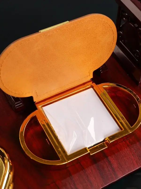 Набор настольный, органайзер 6 в 1, с визитницей и часами, вишня