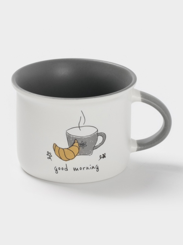 Кружка Доляна "Good morning" 10х8х5,9 см, цвет белый