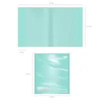 Набор обложек ПП 10 шт, 212 х 347 мм, 100 мкм, ErichKrause "Fizzy Pastel Mint", для тетрадей и дневников, фиксированная, с тиснением, МИКС