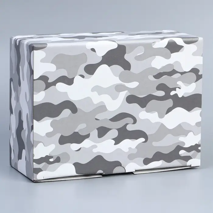 Коробка подарочная сборная, упаковка, «Милитари», 26 х 19 х 10 см Коробка подарочная сборная, упаковка, «Милитари», 26 х 19 х 10 см