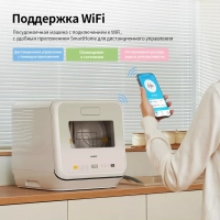 Компактная настольная посудомоечная машина CDWC421GR-i Wi-Fi