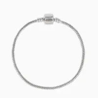 Основа для браслета &laquo;Бусинка&raquo;, цвет серебро, 20 см