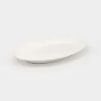 Блюдо сервировочное c утолщённым краем Доляна White Label, 37&times;23.5&times;3 см, фарфор, белое