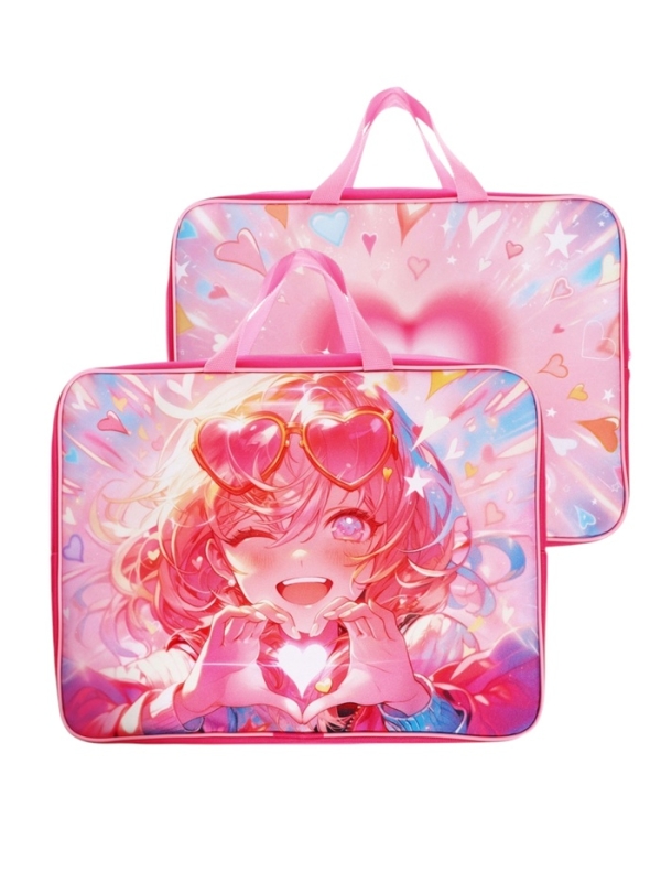 Папка с ручками текстильная А4, 360×245×70 мм, Calligrata TOP «В розовых очках» Папка с ручками текстильная А4, 360×245×70 мм, Calligrata TOP «В розовых очках»