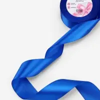 Лента атласная, 40 мм, 23&plusmn;1 м, синяя №40